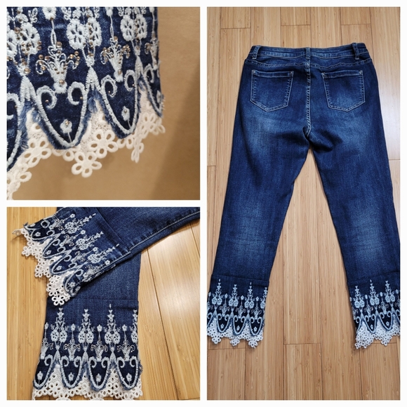 Embellished Jean's/ M / L - Picture 5 of 11